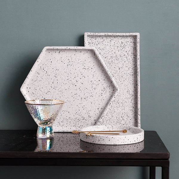 Granite Basic Shapes Decorative Trays
