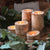 Premium Sustainable Birch Wood Candle Holder For Home Table Centerpiece