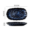 Blue Nebula 10 Piece Celestial Dinner Set Elegant Home Tableware