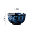 Blue Nebula 10 Piece Celestial Dinner Set Elegant Home Tableware