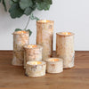 Premium Sustainable Birch Wood Candle Holder For Home Table Centerpiece