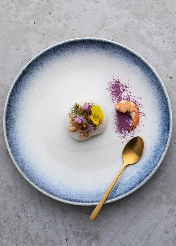 Coastal Rim Ceramic Plate