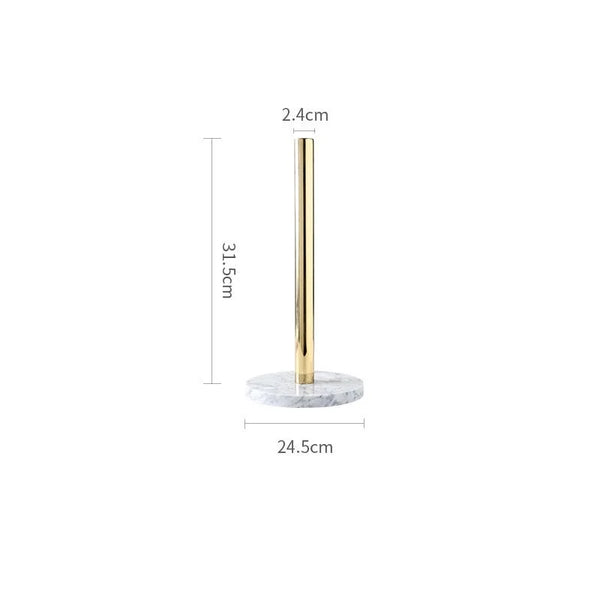 Luxury Marble Paper Towel Stand Kitchen Countertop Organizer