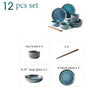 Anatoli 12 Piece Minimalist Dinnerware Set For Everyday Modern Dining