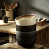 Modern Ceramic Soup Bowls 4 Piece Artisan Dinnerware Set For Daily Dining