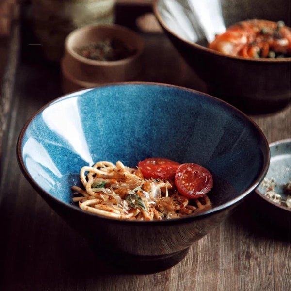 Ember Glaze Ceramic Noodle Bowl