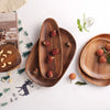 Natural Acacia Wood Serving Tray Set For Appetizers And Charcuterie Board