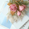 Premium Faux Dried Rose Bundle For Home Decor And Flower Arrangements