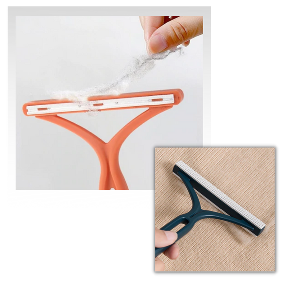 Dual-Sided Manual Hair Remover for Clothes and Pet Hair Removal