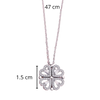 Premium Four-Leaf Heart Necklace With Dual Wearing Styles