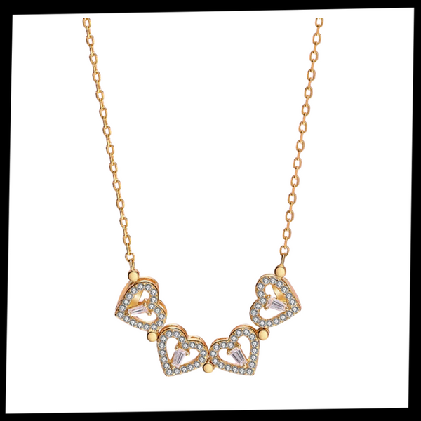 Premium Four-Leaf Heart Necklace With Dual Wearing Styles