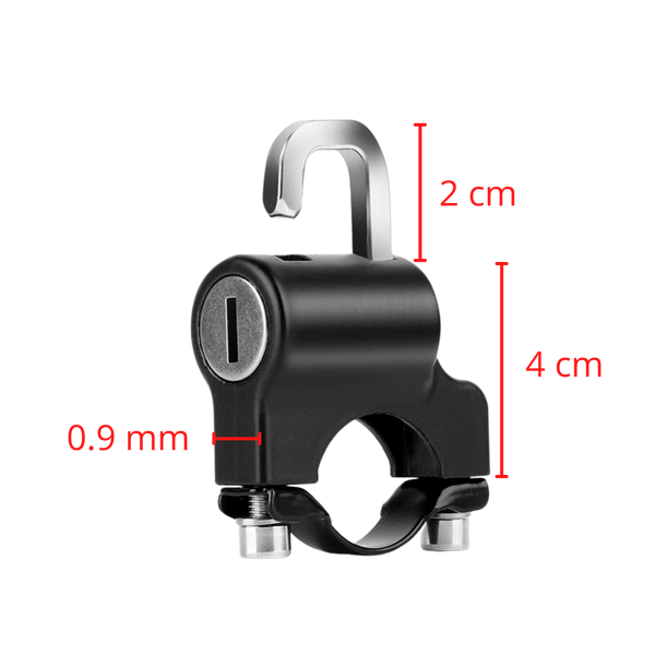 Protective Motorcycle Helmet Lock With Elastic Cable For Secure Parking