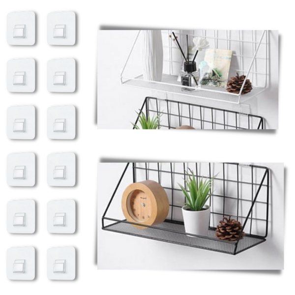 Adhesive Wall Hooks Pack For Damage-Free Hanging In Any Room