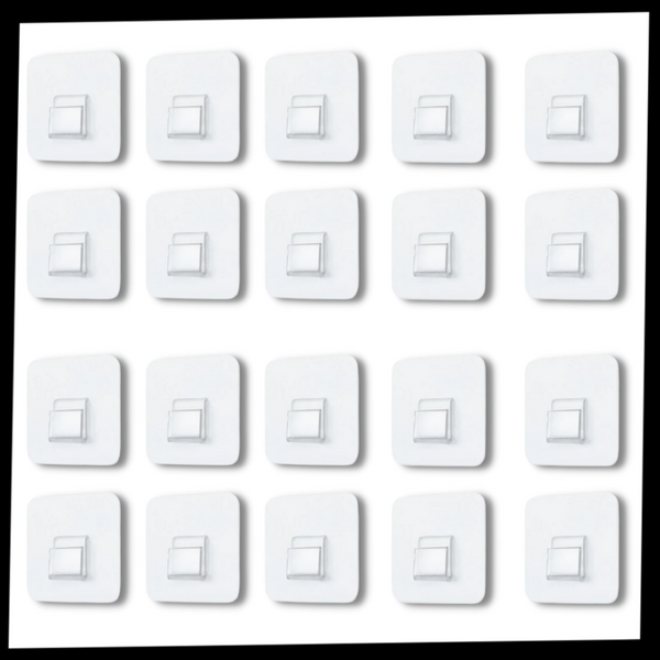 Adhesive Wall Hooks Pack For Damage-Free Hanging In Any Room