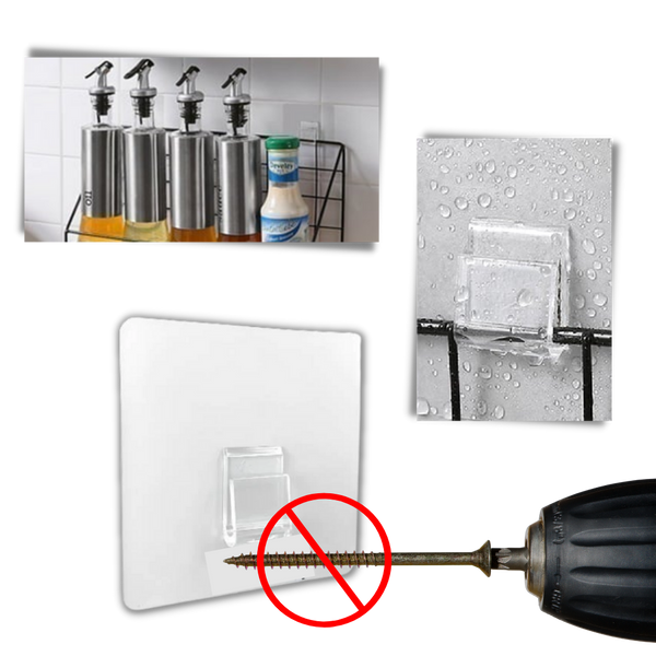 Adhesive Wall Hooks Pack For Damage-Free Hanging In Any Room