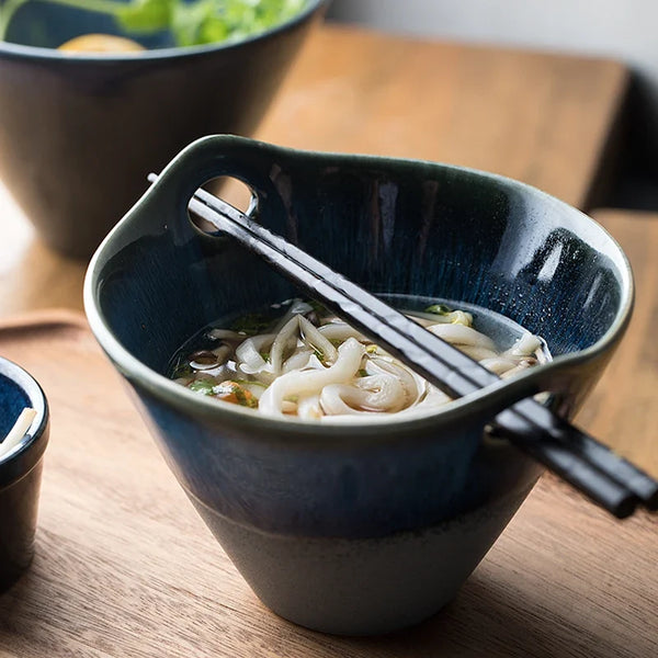 Artisan Crafted Ceramic Soup Bowl With Earthy Glaze Finish