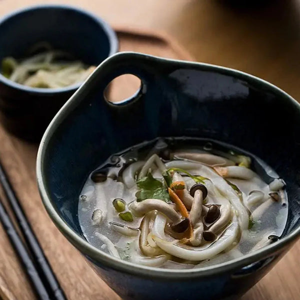 Artisan Crafted Ceramic Soup Bowl With Earthy Glaze Finish
