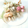 Premium Faux Dried Rose Bundle For Home Decor And Flower Arrangements