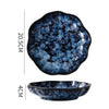 Blue Nebula 10 Piece Celestial Dinner Set Elegant Home Tableware