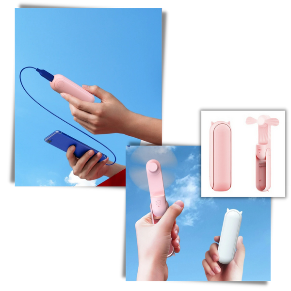 Rechargeable Portable USB Handheld Fan For Personal Cooling On The Go