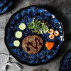 Blue Nebula 10 Piece Celestial Dinner Set Elegant Home Tableware