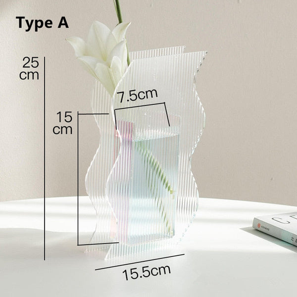 Heart of Ice Acrylic Vase & Desktop Organizer