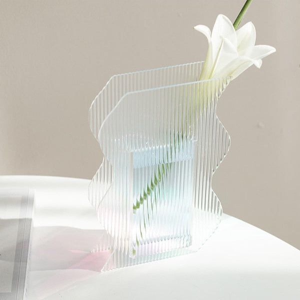 Heart of Ice Acrylic Vase & Desktop Organizer