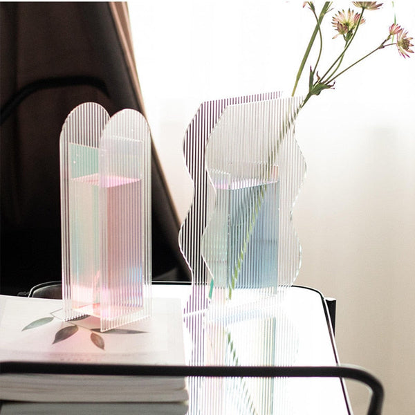 Heart of Ice Acrylic Vase & Desktop Organizer