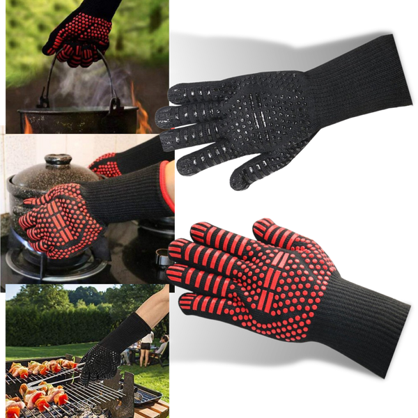 Heat Resistant BBQ Gloves For Extreme Grilling Protection