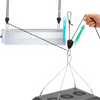 Heavy-Duty Adjustable Rope Ratchet Hangers for Indoor Grow Light Suspension