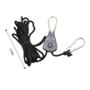 Heavy-Duty Adjustable Rope Ratchet Hangers for Indoor Grow Light Suspension