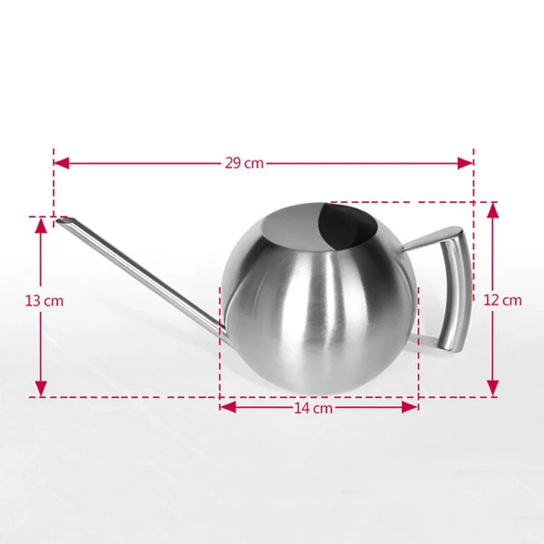 Minimalist Stainless Steel Plant Watering Can Indoor Garden Essentials