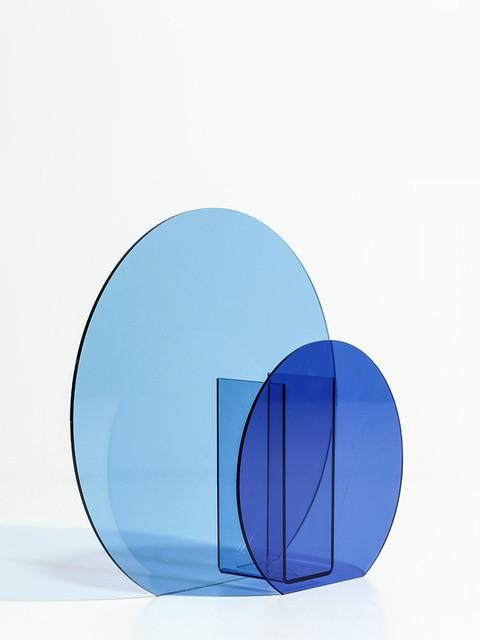 High Shine Translucent Acrylic Vases & Desktop Organizer