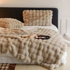 Faux Rabbit Fur Pillow Cover Plush Soft Decorative Home Accent