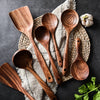 Premium Acacia Wood 8 Piece Cooking Kitchen Utensil Set