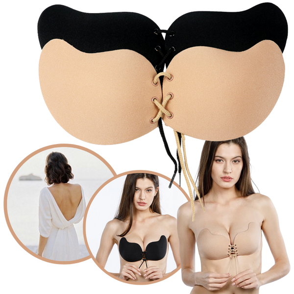 Self Adhesive Backless Push Up Bra For Invisible Seamless Wear
