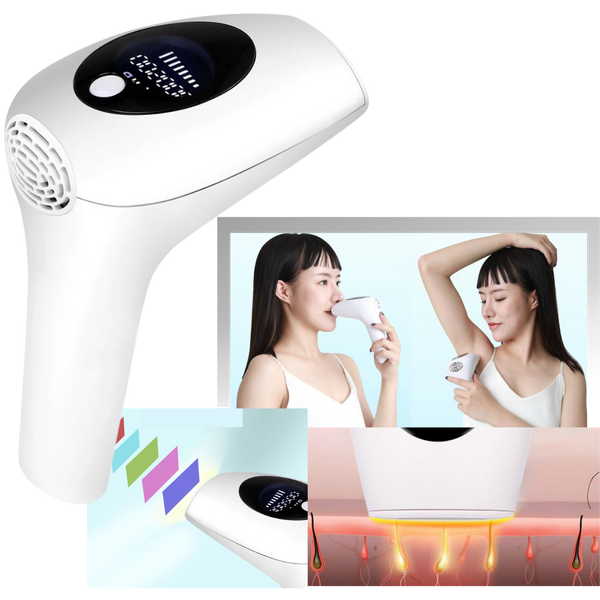 IPL Hair Removal Handset Featuring 8 Intensity Levels For Painless Results