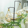 Luxury Hanging Diamond Geometric Metal Candle Holder Decor