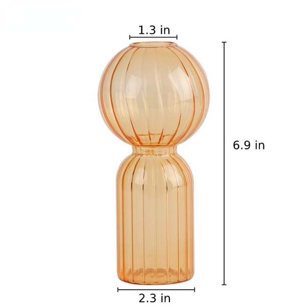 In Leaf Rigged Glass Accent Vases