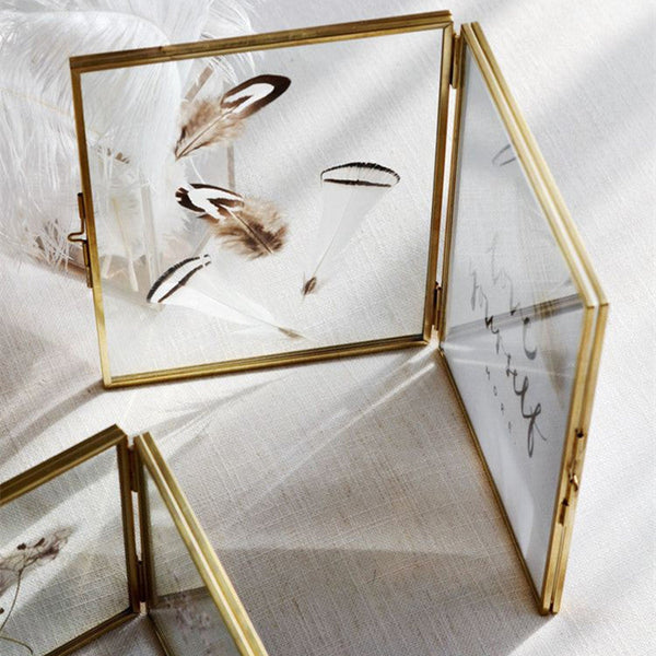 Infinite Double Glass Photo Frame