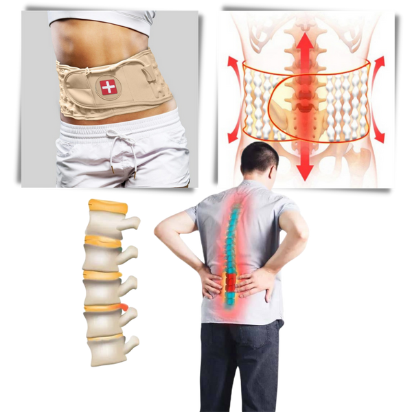 Breathable Inflatable Lumbar Decompression Belt For Pain Relief