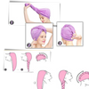 Microfiber Hair Towel for Quick Drying and Gentle Hair Care