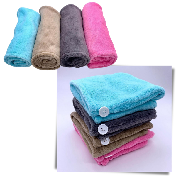 Microfiber Hair Towel for Quick Drying and Gentle Hair Care
