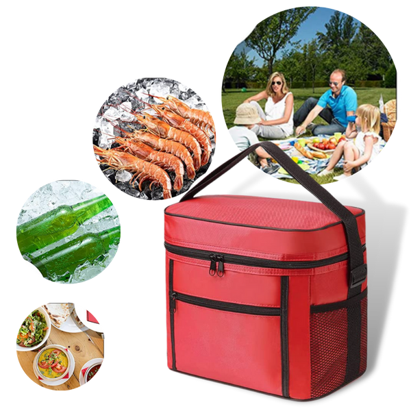 Thermal Lunch Tote 10L Capacity Keeps Meals Warm and Drinks Cool