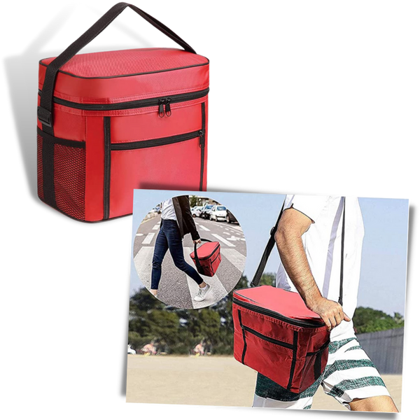 Thermal Lunch Tote 10L Capacity Keeps Meals Warm and Drinks Cool