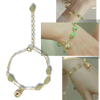 Elegant Nephrite Jade Bell Bracelet With Adjustable Length