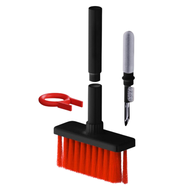 Five in One Keyboard and Earphone Cleaner With Soft Bristle Brush