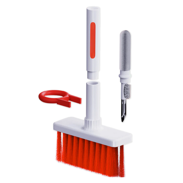 Five in One Keyboard and Earphone Cleaner With Soft Bristle Brush