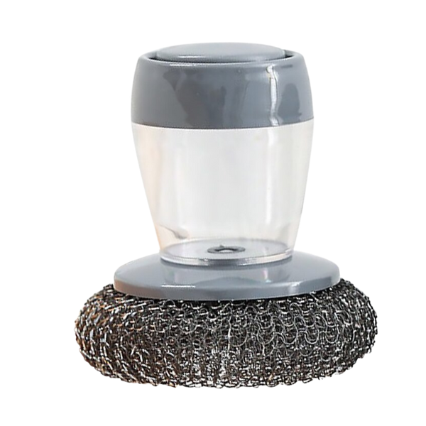 Premium Kitchen Palm Brush With Built In Soap Dispenser