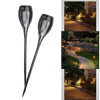 Solar LED Torch Light With Realistic Flickering Flame Effect